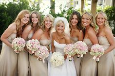 Tan Bridesmaid Dresses